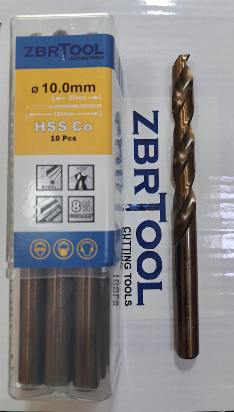 مته سایز 1.0 HSS M42 کبالت 8% برند ZBRTOOL